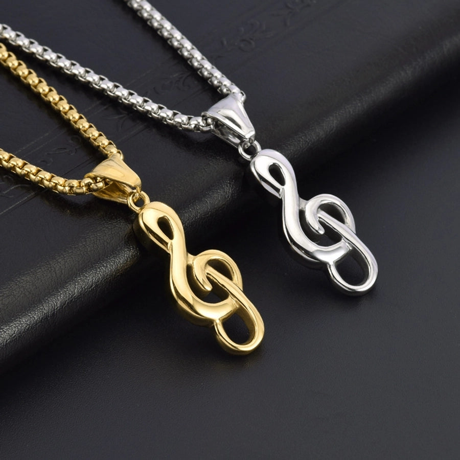 Fashion Notes Stainless Steel Polishing Pendant Necklace-Bijou Crush