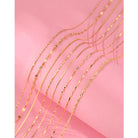 925 Sterling Silver Cable Chain Box Chain Solid Color Necklace-Bijou Crush