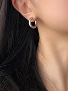 Classic Two-Tone Hoop Earrings – Everyday Shine-Bijou Crush