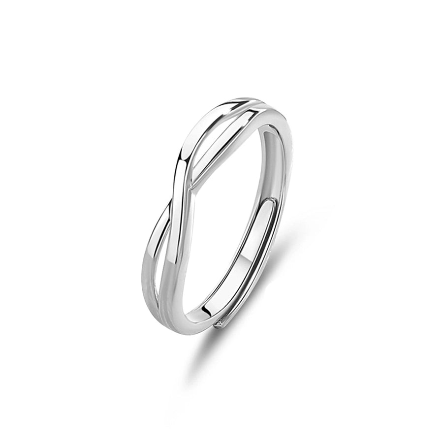 Eternal Grace Zircon Cross Infinity Ring-Bijou Crush