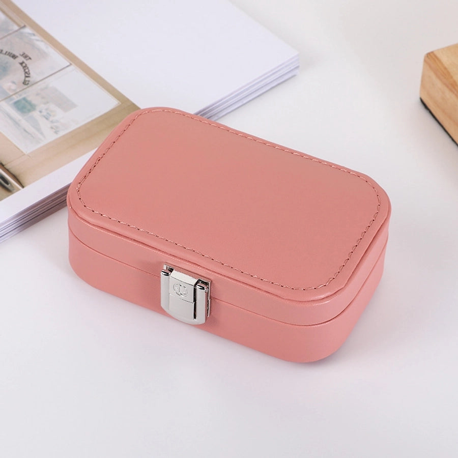 Elegant Solid Color Pu Leather Jewelry Boxes-Bijou Crush
