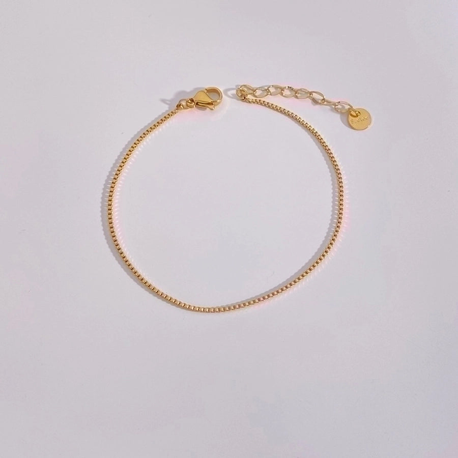 Minimalist Shine: Geometric Gold-Plated Bracelet-Bijou Crush