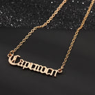 Fashion Letter Alloy Zodiac Sign Pendant Necklaces-Bijou Crush