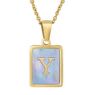 Fashion Letter Titanium Steel Necklace-Bijou Crush