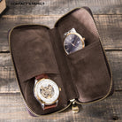 Men's Retro Solid Color Cowhide Watch Case-Bijou Crush