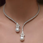 Geometric Bloom Choker – Elegant Rhinestones with Alloy Shine-Bijou Crush
