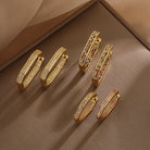 Modern Geometric Zircon Earrings – Bold & Brilliant-Bijou Crush