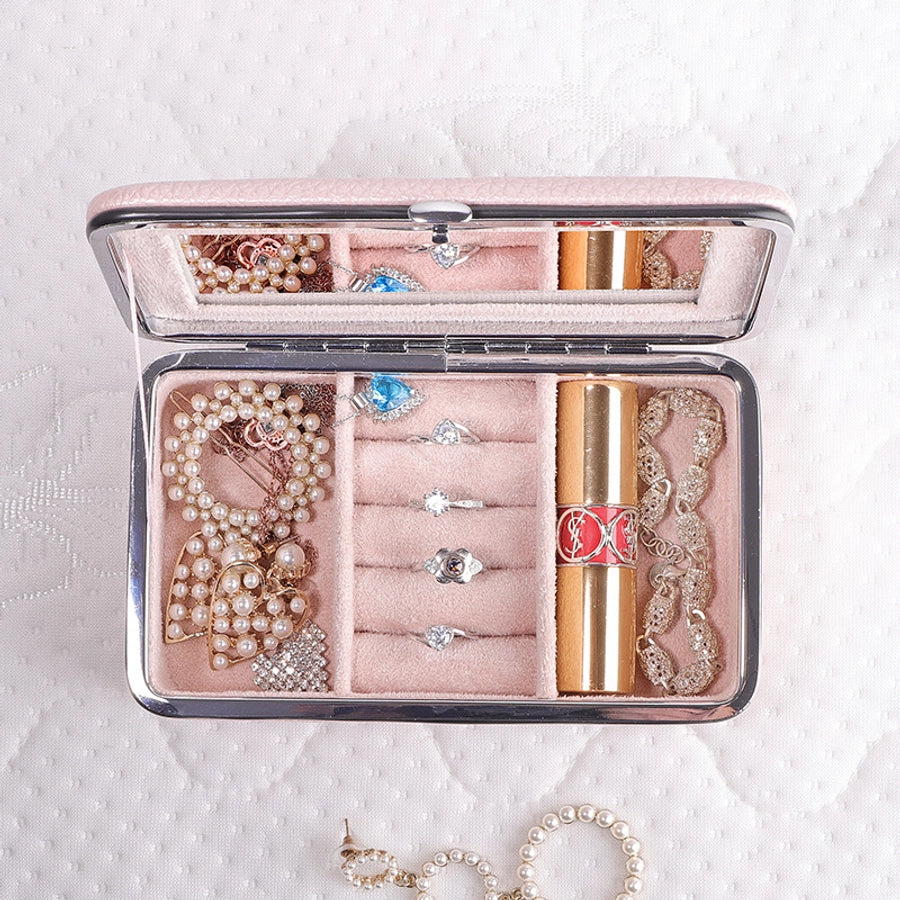 Retro Solid Color Leather PU Jewelry Boxes-Bijou Crush