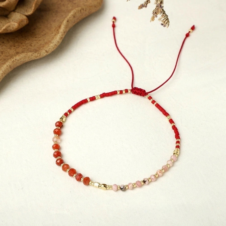 Fashion Round Beaded Natural Stone Knitting Bracelet-Bijou Crush