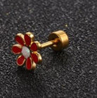Simple Style Flower 304 Stainless Steel No Inlaid Earrings Ear Studs-Bijou Crush