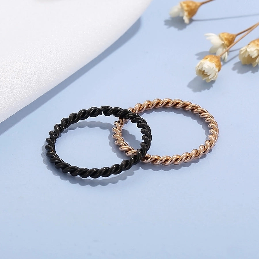 Twist It Up: 304 Stainless Steel 18K Gold Plated Ring-Bijou Crush