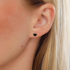 Heart Shape 201 Stainless Steel 18K Gold Plated Ear Studs Earrings-Bijou Crush
