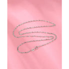 925 Sterling Silver Cable Chain Box Chain Solid Color Necklace-Bijou Crush