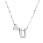 Love 26 English Alphabet Simple Alloy Necklace-Bijou Crush