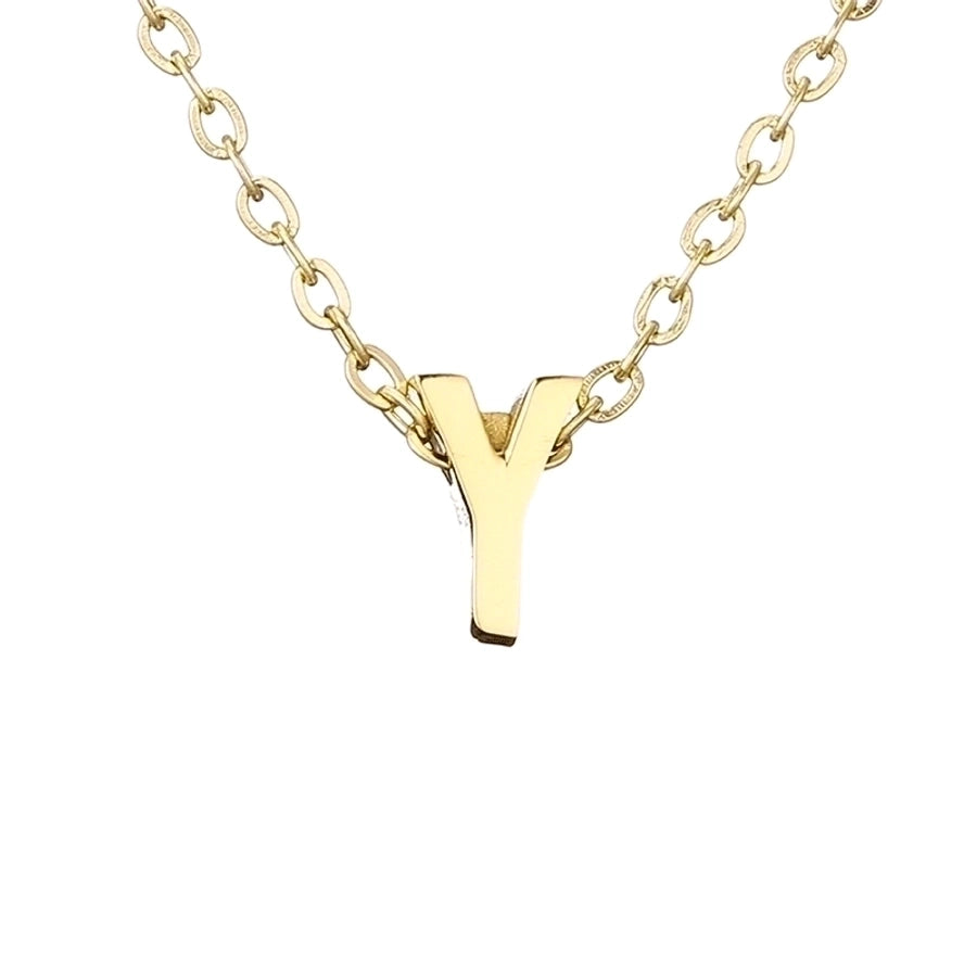 Letter Stainless Steel Titanium Plating Necklace-Bijou Crush