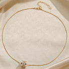 Elegant Simple Style Round Copper Plating Inlay Zircon 14k Gold Plated Necklace-Bijou Crush