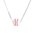 Simple Style Basketball 304 Stainless Steel Silica Gel Pendant Necklace-Bijou Crush