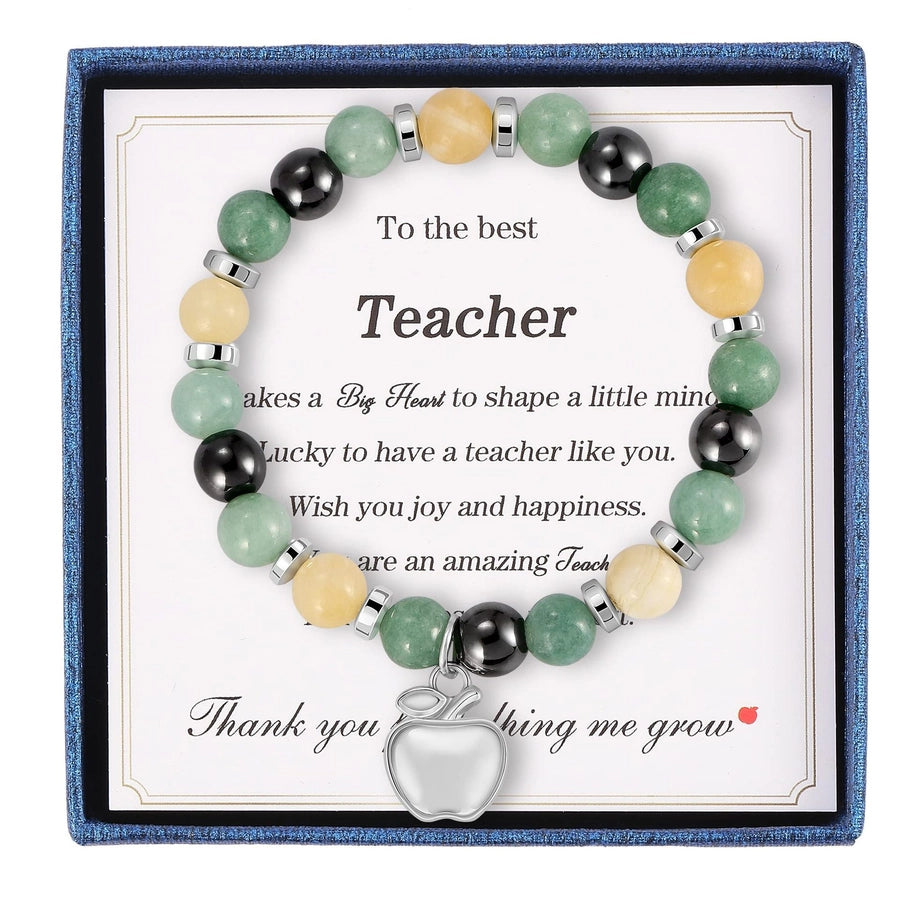 Commute Heart Shape Mixed Materials Handmade Bracelet-Bijou Crush