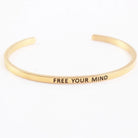 Quotes Letter Bracelet Bangle – 304 Stainless Steel-Bijou Crush