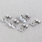 Round Inlay 304 Stainless Steel Zircon 18K Gold-Plated Earrings – Timeless Elegance-Bijou Crush