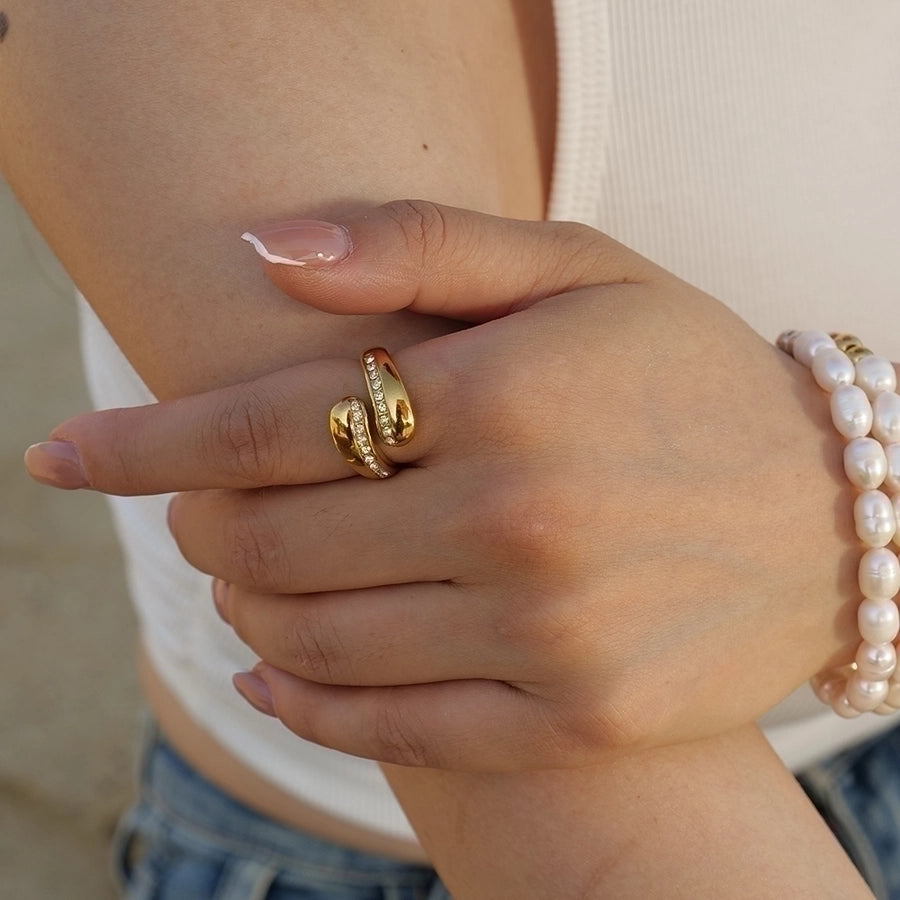 Raindrop Vibes Rings – 316 Stainless Steel with a Fluid Plated Finish-Bijou Crush
