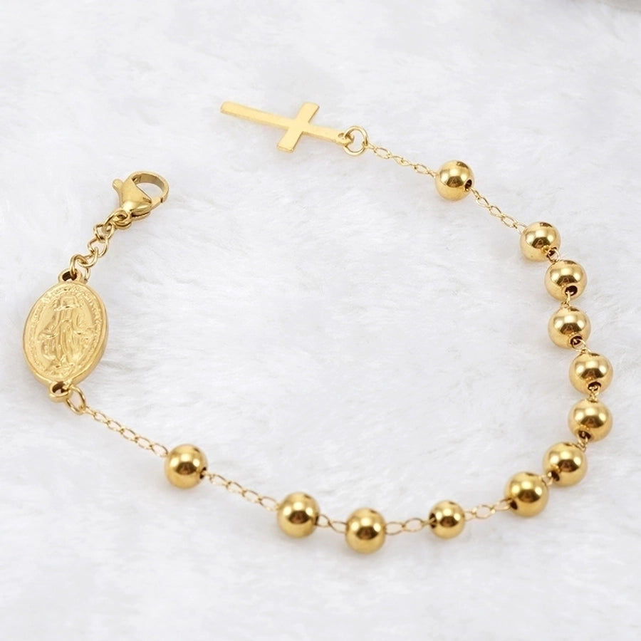 Fashion Cross Titanium Steel Plating Bracelet-Bijou Crush