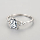 925 Sterling Silver Zircon Rectangle Ring-Bijou Crush