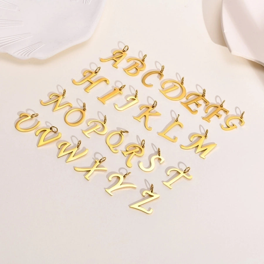 Jewelry Simple Style Letter 201 Stainless Steel Gold Plated Plating Stainless Steel Necklaces-Bijou Crush