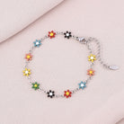 Basic Flower Stainless Steel 18K Gold Plated None Bracelets-Bijou Crush