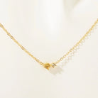Retro Vibes Pendant Necklace - 18K Gold-Plated Stainless Steel with Sparkly Zircon-Bijou Crush