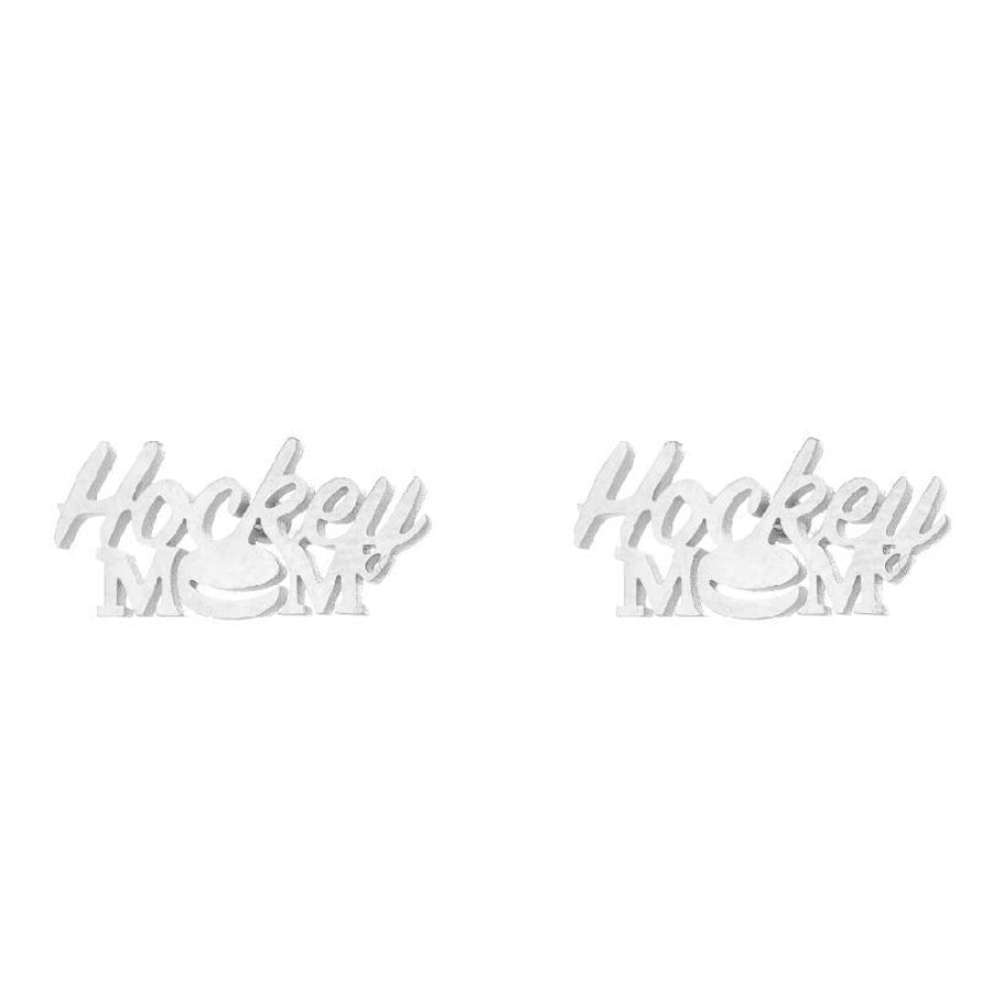 Fashion Letter Skates Ball Stainless Steel Plating Ear Studs-Bijou Crush