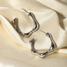 Chic Geometric Stainless Steel Earrings – Sharp and Sleek-Bijou Crush