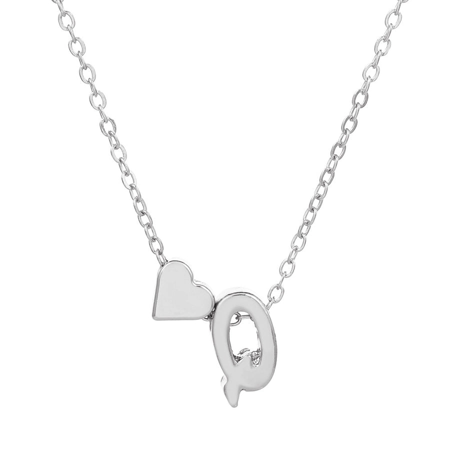 Love 26 English Alphabet Simple Alloy Necklace-Bijou Crush