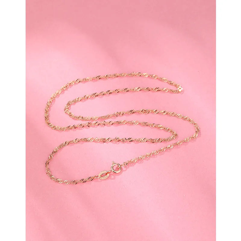 925 Sterling Silver Cable Chain Box Chain Solid Color Necklace-Bijou Crush