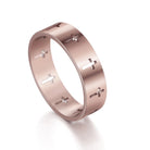 Unisex Geometric Cross Titanium Steel Polishing Rings-Bijou Crush