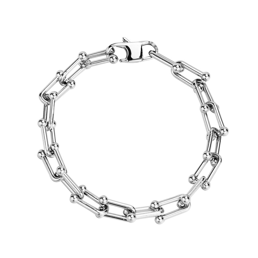 U-Shaped Gold Cuff – Minimalist Titanium Steel with Hip-Hop Edge-Bijou Crush