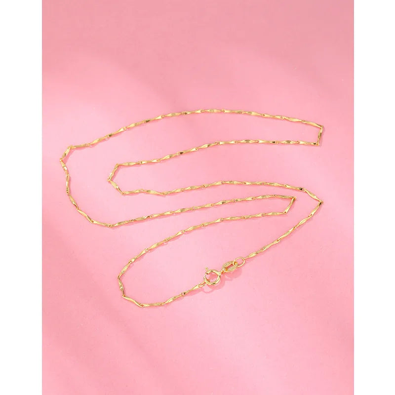 925 Sterling Silver Cable Chain Box Chain Solid Color Necklace-Bijou Crush