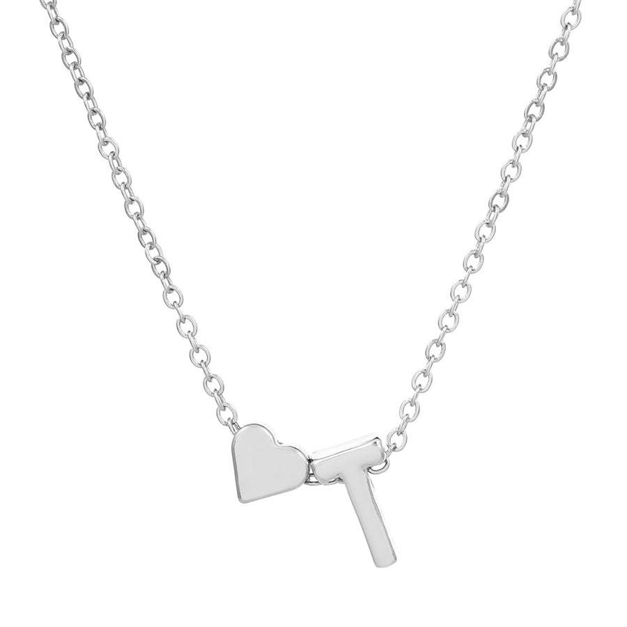 Love 26 English Alphabet Simple Alloy Necklace-Bijou Crush