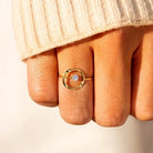 925 Sterling Silver Geometric Zircon Sparkle Ring-Bijou Crush