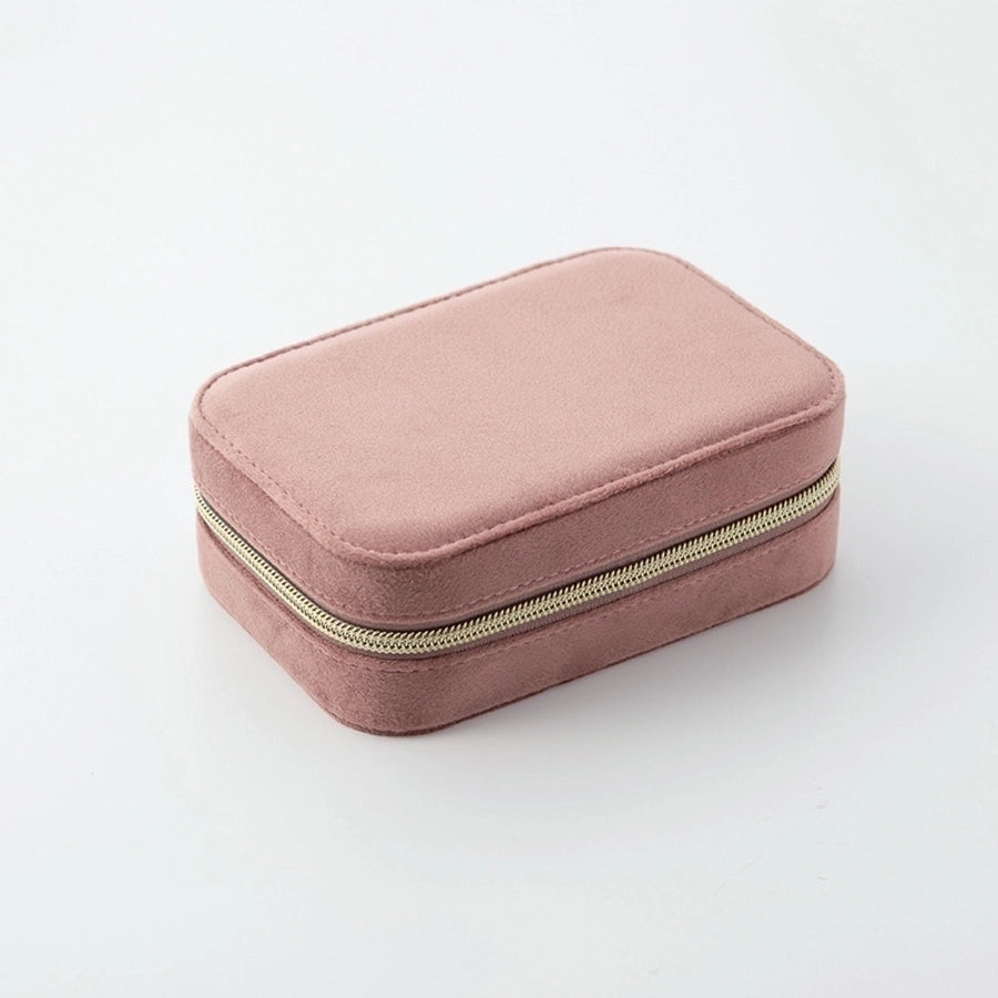 Retro Solid Color Flannel Jewelry Box-Bijou Crush