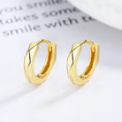 925 Sterling Silver Geometric Hoop Earrings-Bijou Crush