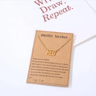 Hip-hop Letter Titanium Steel Plating Gold Plated Necklace-Bijou Crush