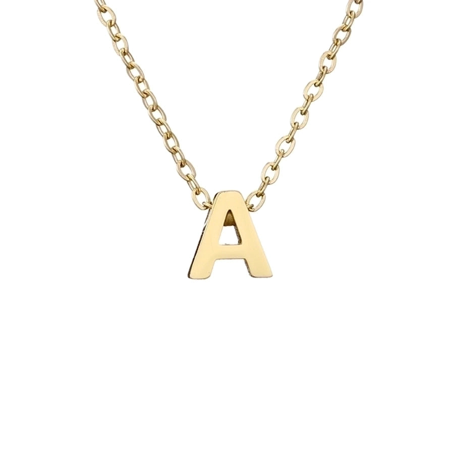 Letter Stainless Steel Titanium Plating Necklace-Bijou Crush