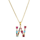 Copper Letter Copper Necklaces-Bijou Crush