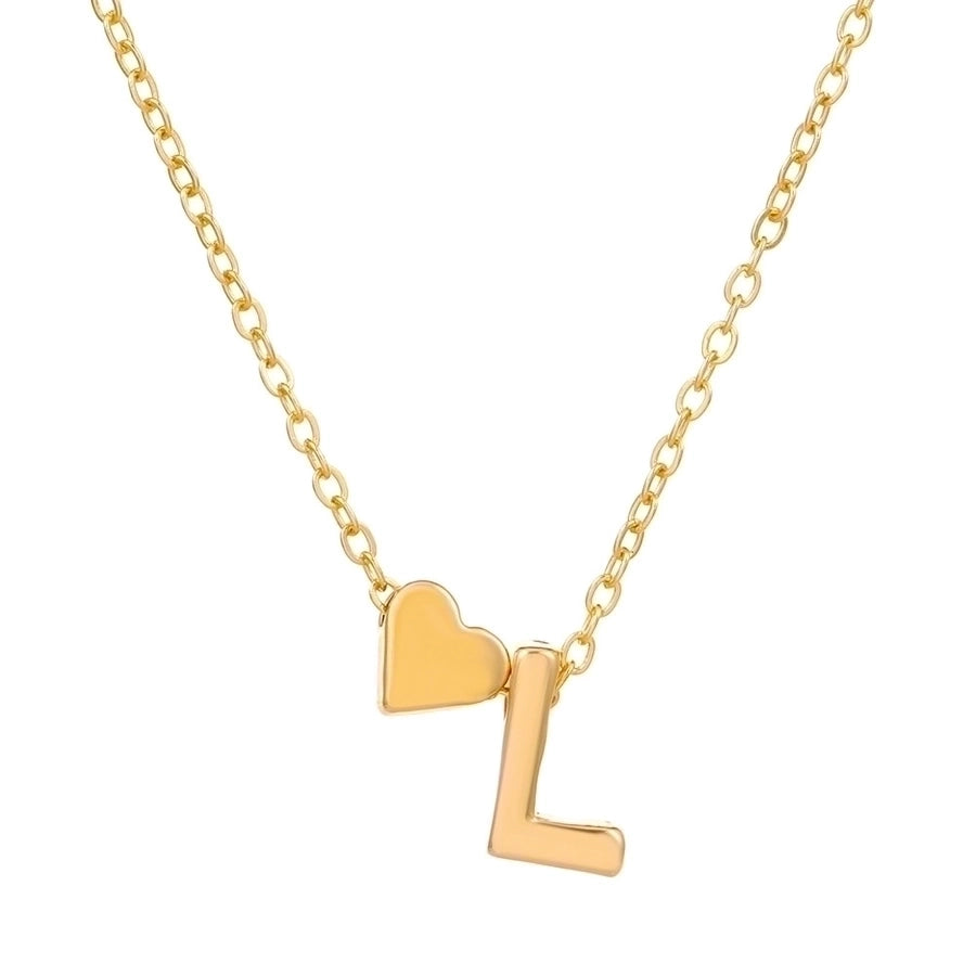 Love 26 English Alphabet Simple Alloy Necklace-Bijou Crush