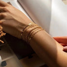 Minimalist Shine: Geometric Gold-Plated Bracelet-Bijou Crush