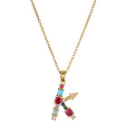 Copper Letter Copper Necklaces-Bijou Crush