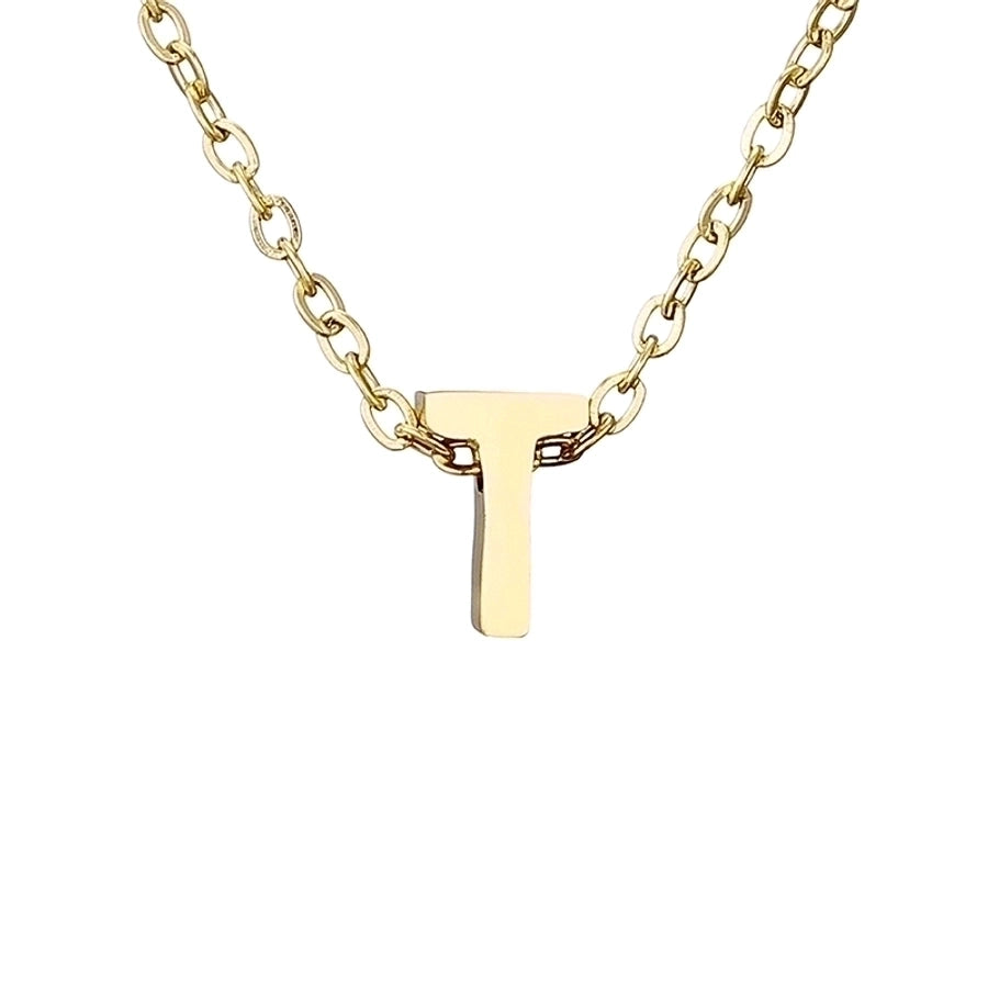 Letter Stainless Steel Titanium Plating Necklace-Bijou Crush