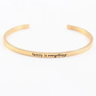 Quotes Letter Bracelet Bangle – 304 Stainless Steel-Bijou Crush