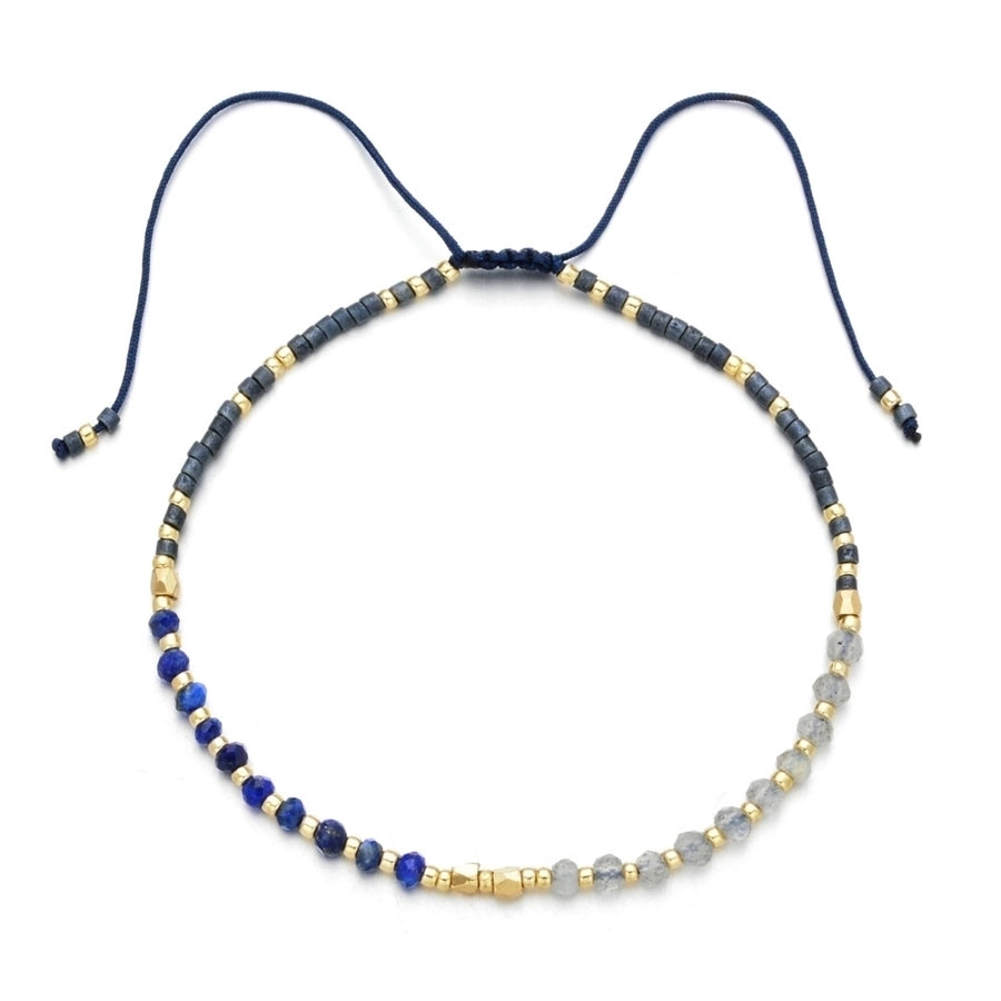 Fashion Round Beaded Natural Stone Knitting Bracelet-Bijou Crush